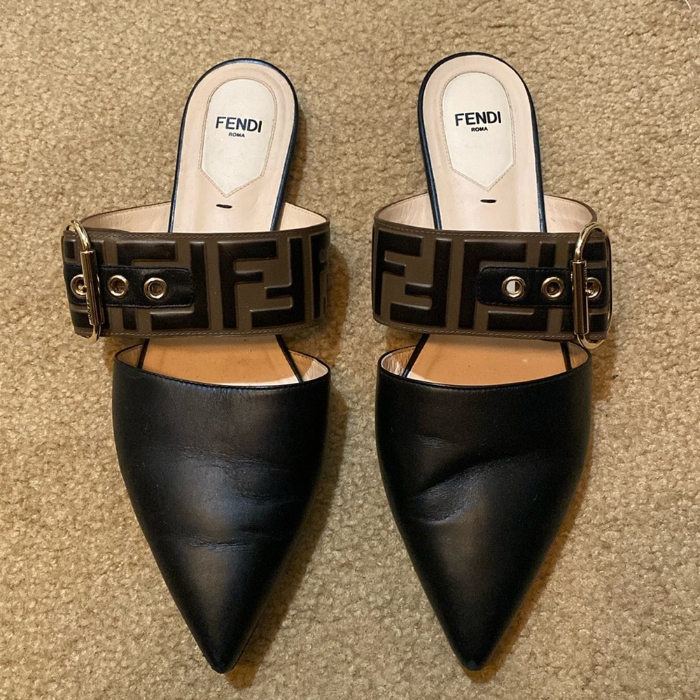 Fendi mules purchased from Neiman Marcus! Perfect comfortable shoe for summer